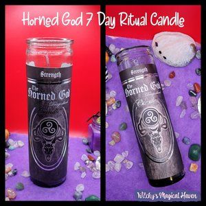 The Horned God 7 Day Ritual Candle